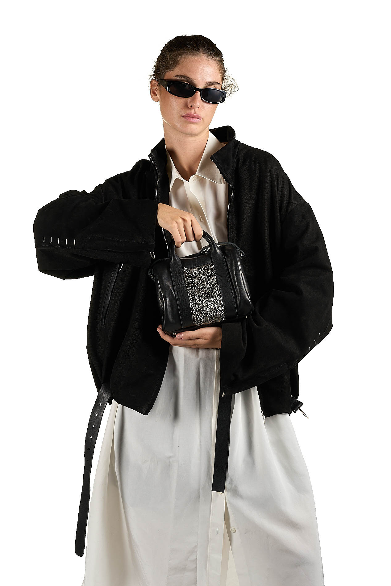 daniele basta leather and silver bags - WEARING